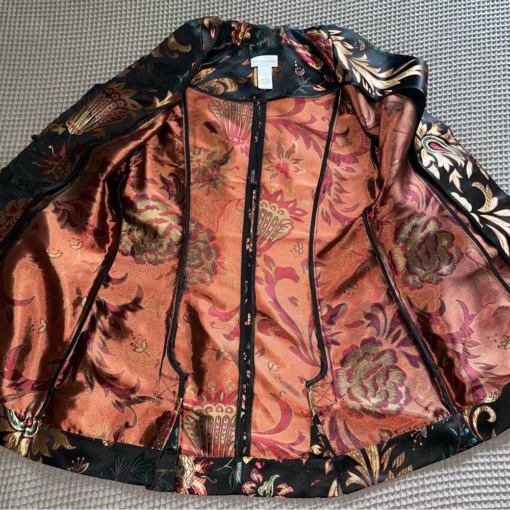 Soft Surroundings Moon Dynasty Brocade Jacquard Jacket - Picture 5 of 16